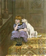 E107 - Sympathy (girl and dog)